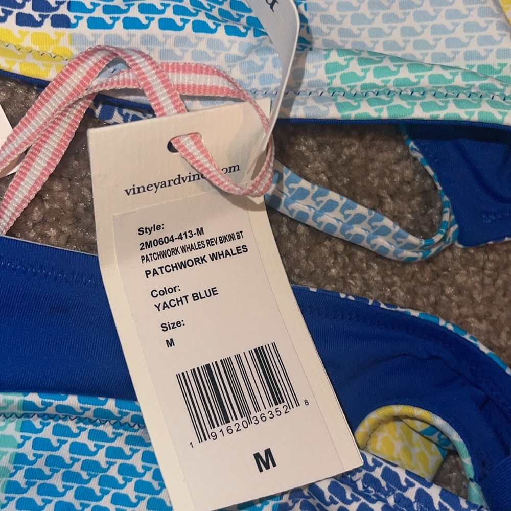 Nwt Vineyard Vines Patchwork Whales Reversible Bi… - image 5